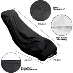 Alternative view of Heavy Duty Lawn Mower Cover 75.2 x 19.7 x 39.4 Inches