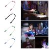 Rechargeable LED neck reading light with flexible arms