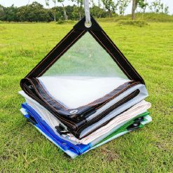 Alternative view of Clear tarp cover 39x39in heavy duty waterproof, 2 pieces