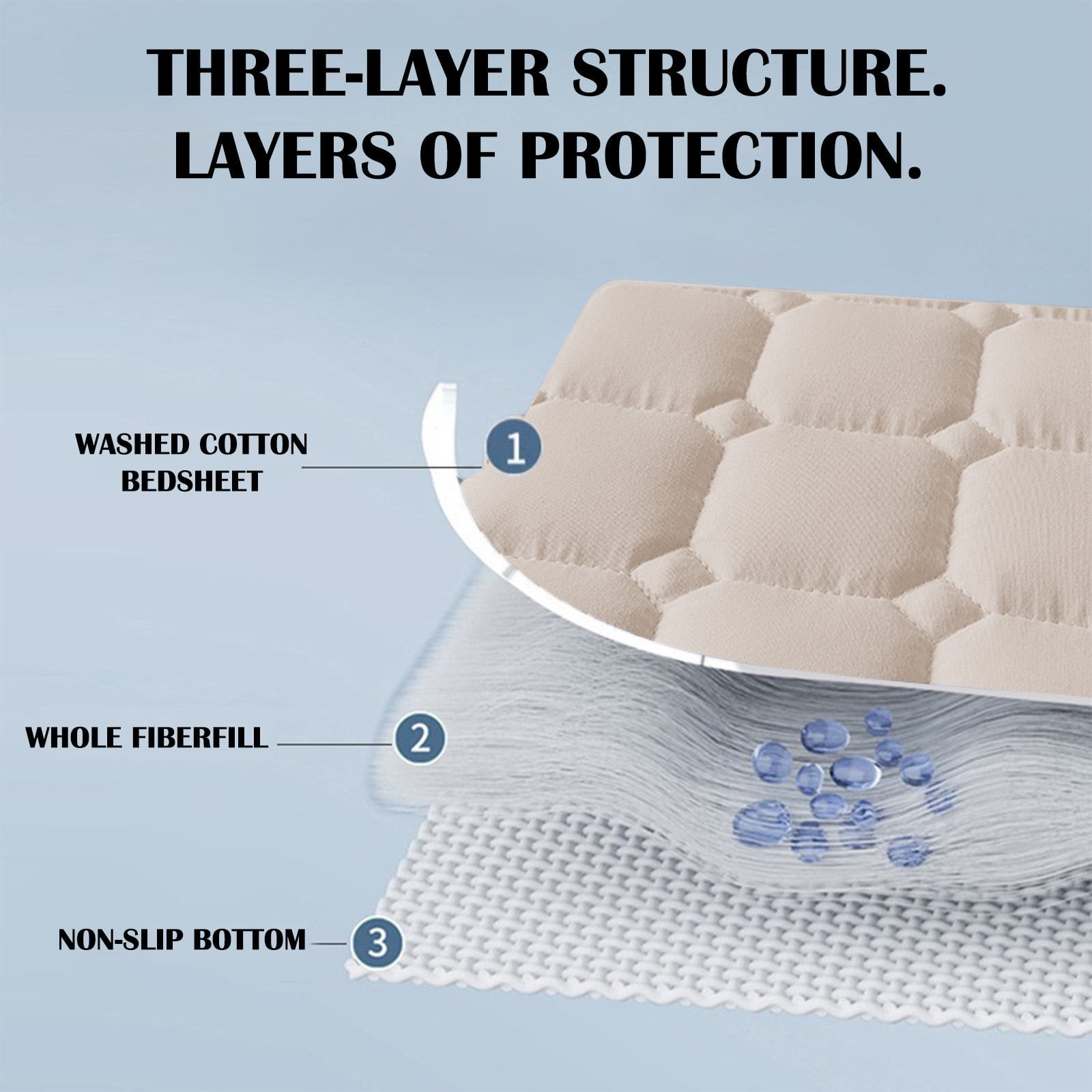 Queen floor mattress 47x78 inch foldable pink 4 Queen floor mattress 47x78 inch foldable pink - Image 4