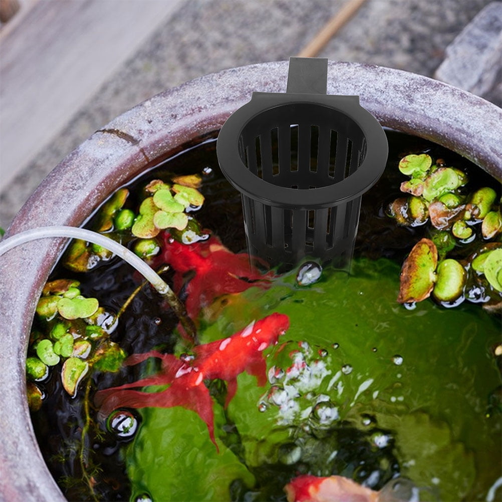 Black Fish Tank Plant Holder 6-Pack with Aeration Slots 1 Black Fish Tank Plant Holder 6-Pack with Aeration Slots