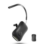 Hand crank LED flashlight for emergencies and camping