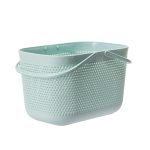 Plastic storage basket with handle organizer 28.5cm