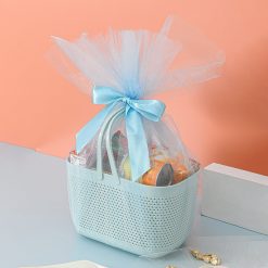 Alternative view of Plastic storage basket with handle organizer 28.5cm
