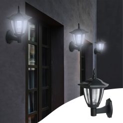 Alternative view of Solar wall lanterns with motion sensor LED, IP44 waterproof