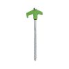 Screw-in tent stakes 8 inch, heavy-duty metal, 4-pack green