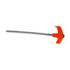 Chmadoxn Tent Stakes Heavy Duty, 8 Inch Screw in Tent Stakes, Ground Anchors Screw in, Tent Pegs Camping Stakes, Metal Threaded Tent Spikes 1 pc colour