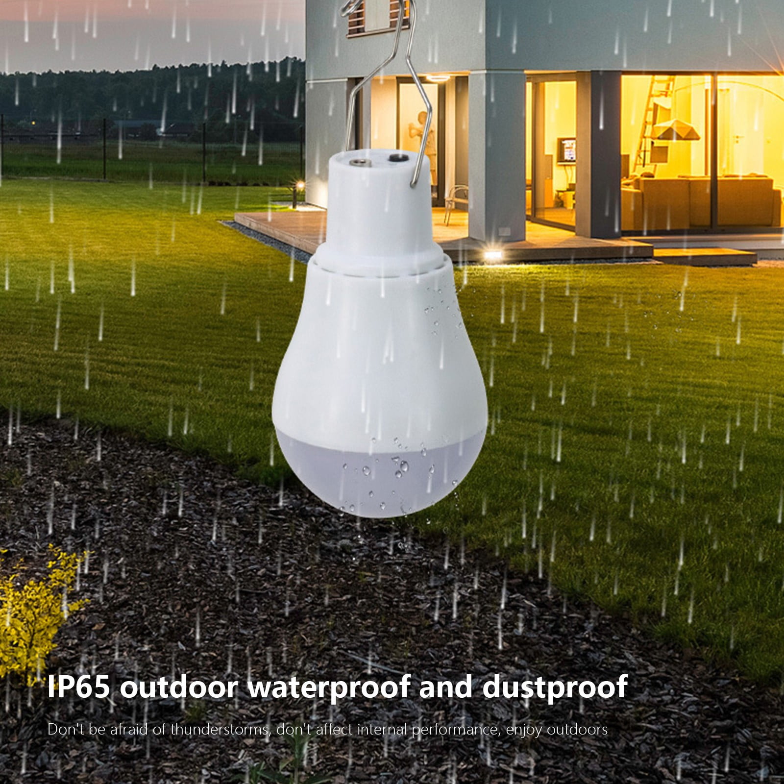 Solar LED Bulb Light Portable Rechargeable Lantern 5 Solar LED Bulb Light Portable Rechargeable Lantern - Image 5