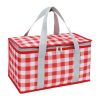 Large Picnic Basket Thermal Insulated Travel Bag Red
