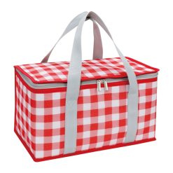 Large Picnic Basket Thermal Insulated Travel Bag Red