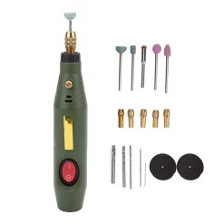 Electric Drill Rotary Tool Grinder Engraver Carver Accessory Kit for Agate Wood Carving Drilling Etching Sanding Polishing 18000RPM (US Plug)