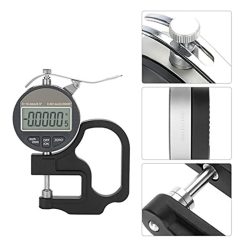 Alternative view of Digital Thickness Gauge, Electronic Micrometer Thickness Meter for Paper Leather Cloth Wire Measuring Tool Range 0-12.7mm Accuracy 0.001mm