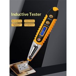 Alternative view of Test Screwdriver, Voltage Detector Pen Light Circuit Tester Electric Test Pen Screwdriver  Contact Induction LED with Light  12V-220V 1pcs