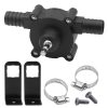 Hand Electric Drill Pump, Self-Priming Pump Electric Drill Small Household Home Water Transfer Pumps  Black