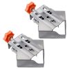2pcs Stainless Steel Right Corner Clamp,90 Degree Right Angle Clamp for Woodworking,Right Angle Clip Fixer,Single Handle Clamps for Woodworking,（open-ended）