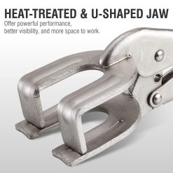 10" LOCKING PLIERS & WELDING CLAMP, Locking Pliers Vise Tools Quick-Lock Release For Easy Removal Clamping 9 V1192 AZ W 2889 04