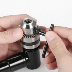 Alternative view of Drill Chuck Extension,  90 degree attachment Adapter With 3/8" Keyed Chuck 8mm Hex Shank Power Tool Accessory（10.8*15.5cm)