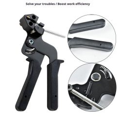 Alternative view of Cable Tie Gun，Stainless Steel Zip Tie Gun, Special Tool For Fastening And Cutting Metal Cable Ties. Stainless Steel Zip Tie Tool Used to Repair Fence, Pipe Wrap,