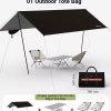 black Canopy Version-Canopy+Folding Table+2 Moon Chairs