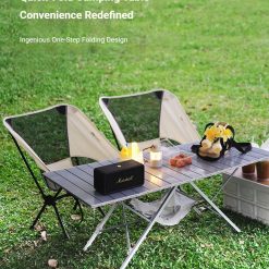 V1221 BLACK CANOPY VERSION CANOPY FOLDING TABLE 2 MOON CHAIRS 04