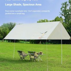 V1221 BLACK CANOPY VERSION CANOPY FOLDING TABLE 2 MOON CHAIRS 08