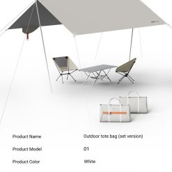 V1221 BLACK CANOPY VERSION CANOPY FOLDING TABLE 2 MOON CHAIRS 13