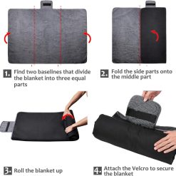 V1221 OUTDOOR CAMPING BLANKET BLACK 05
