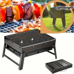 Alternative view of Portable Folding Grill: 4-Step Assembly, Light & Portable, Sturdy Design, Enjoy Outdoor Grilling Anytime