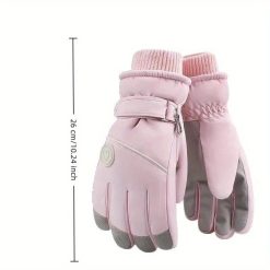 Alternative view of Women's Winter Thick Warm Gloves｜Windproof, Anti-Slip, Touchscreen, Suitable for Skiing, Cycling, and Electric Scooters.beige