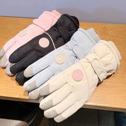 Women's Winter Gloves Windproof Touchscreen Beige 24 V1232 HYST003 11