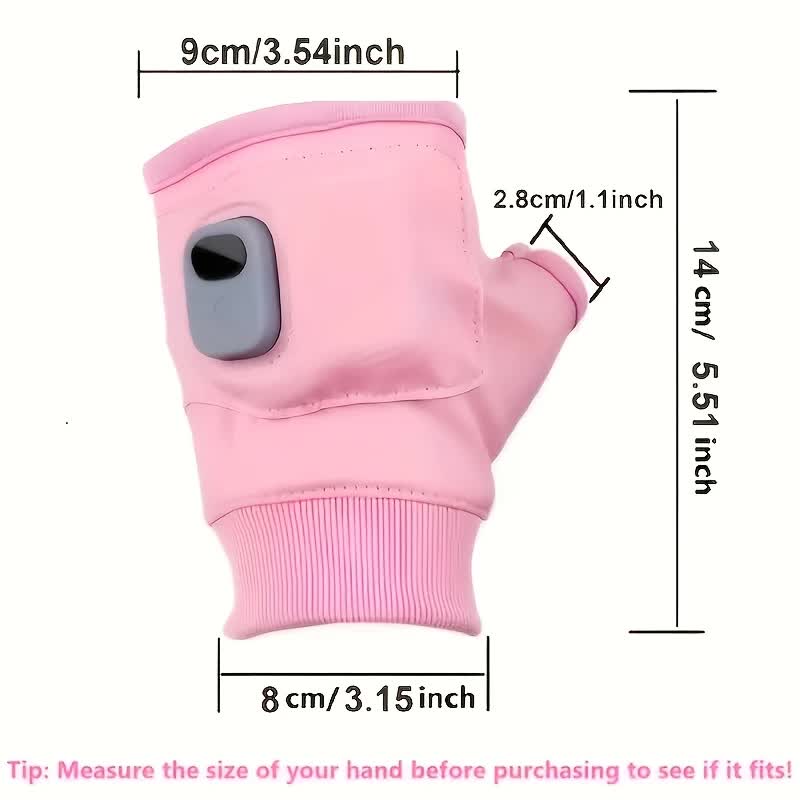 BLACK USB Electric Heating Fingerless Gloves 9 BLACK USB Electric Heating Fingerless Gloves - Image 9