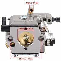 Alternative view of New Carburetor Compatible with STIHL 024 026 024AV 024S MS240 MS260 Pro Chainsaw, Replaces WT-194, WT-194-1, 1121 120 0611, with Air Filter Buffer