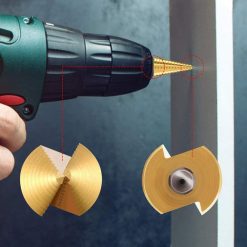 Alternative view of Step Drills Double Groove Countersink Drill High Speed Steel Cone Drill for Steel Wood, Plastic, Brass, Aluminum 3 pcs