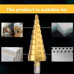 Step Drills Double Groove Countersink Drill High Speed Steel Cone Drill for Steel Wood, Plastic, Brass, Aluminum 3 pcs 8 V1237 ZY 203 0329 202602050115 03
