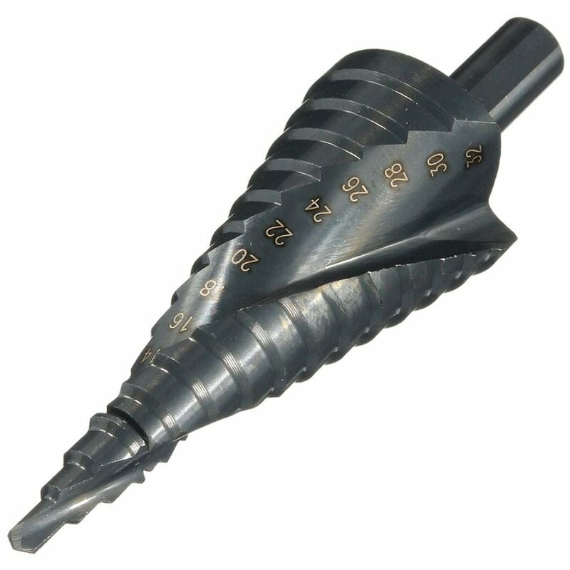 HSS Step Drill Conical Metal Drill Bit 4-32mm for Screwdriver on Steel Wood Plastic 1 HSS Step Drill Conical Metal Drill Bit 4-32mm for Screwdriver on Steel Wood Plastic