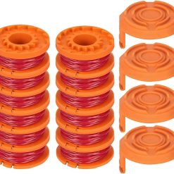12-pack Trimmer Line for Worx 20V Trimmers, Durable Replacement Spool for Pool Cover and Edge Trimmers, Improved Cutting Speed