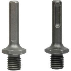 M14 external thread to SDS Plus internal thread and internal triangle adapter for drill grinder, from DEBUNS