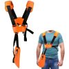 Double strap harness for brushcutter and lawn mower