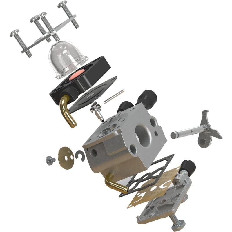 Carburetor for Stihl FS38 FS45 FS46 FS55 FS55r FS55rc FS74 FS75 FS80 FS85 KM55 HL45 KM55r, Lawn Mower Carburetor with Gaskets, Primer Bulbs and Spark Plugs 4 Carburetor for Stihl FS38 FS45 FS46 FS55 FS55r FS55rc FS74 FS75 FS80 FS85 KM55 HL45 KM55r, Lawn Mower Carburetor with Gaskets, Primer Bulbs and Spark Plugs - Image 4