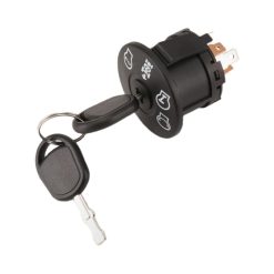 Alternative view of 4-position ignition lock with key for riding lawn mower tractor 193350 532193350