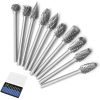 Tungsten carbide rotary files 10pcs 3mm shank