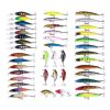 Fishing lure wobbler minnow mixed colour 43-pack