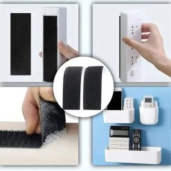 Alternative view of Self-Adhesive Velcro Tape 50m x 3cm Black