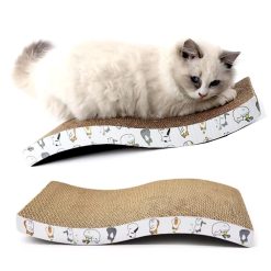 Alternative view of Cat Scratching Board, MultiColor Cat Tree with Catnip