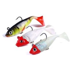 Alternative view of 3-Pack Fishing Jigs for Pike and Perch, 10cm, MultiColor