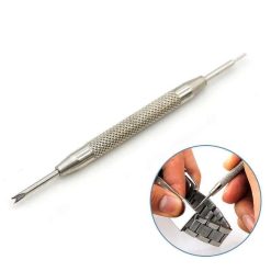 Watch pin tool for strap replacement, silver
