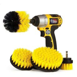 4-pack drill brush set for cleaning