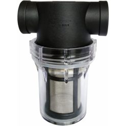 Water Pump Inline Filter with 100 Mesh Stainless Steel Strainer for Garden Watering, 0.75 Inch