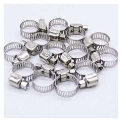Alternative view of Adjustable Stainless Steel Hose Clamps for Fuel Lines Rubber Pipes and Fixed Clips, 13 to 19mm