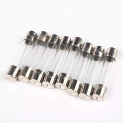 100 Pack Glass Fuse Assortment in Box, 5 x 20mm 0.2A to 20A 7 V1237 ZY 522 0097 03